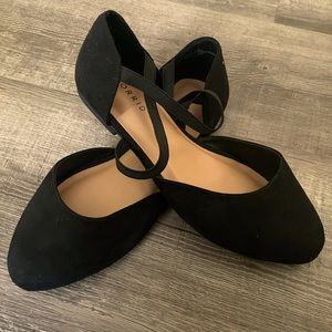 Torrid slip ons, elastic stretch straps.